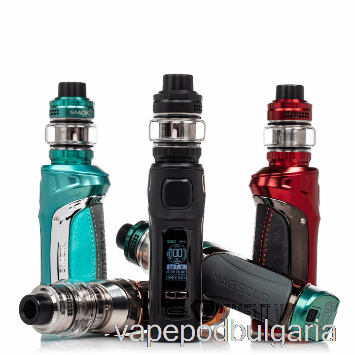 Vape 10000 Дръпки Smok Mag Solo 100w стартов комплект розово злато